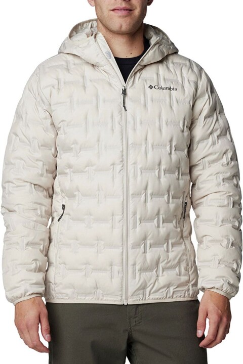 Erkek Delta Ridge II Down Kapüşonlu Ördek Tüyü Mont - Bej - Columbia