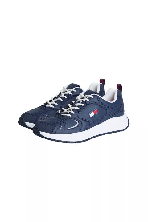 Erkek Detaylı Runner Sneaker - Lacivert - Tommy Hilfiger