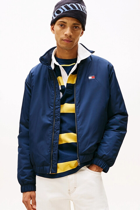 Erkek Dik Yaka Dolgulu Mont - Lacivert 