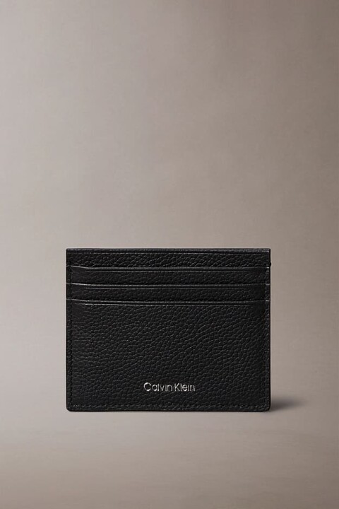 Erkek Dokulu Yazı Baskılı Kartlık - Siyah - Calvin Klein
