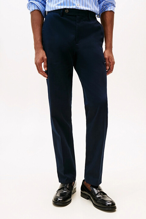 Erkek Düz Kesim Denton Chino Pantolon - Lacivert - Tommy Hilfiger