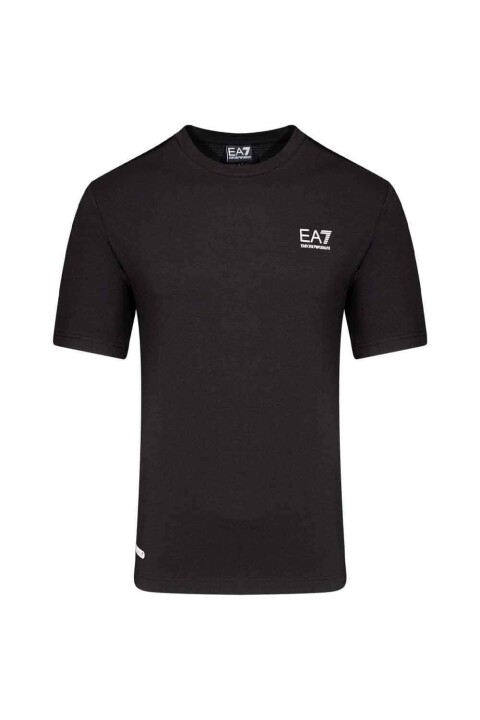 Erkek Ea7 Bisiklet Yaka T-Shirt - Siyah 