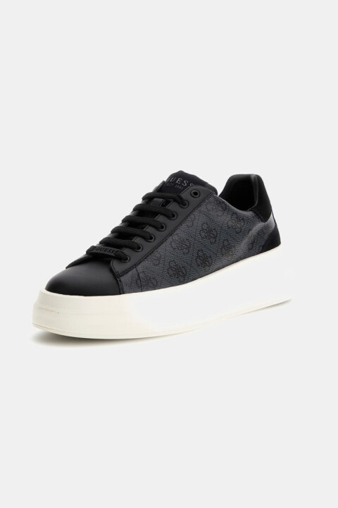 Erkek Elba Logolu Sneaker - Siyah - Guess