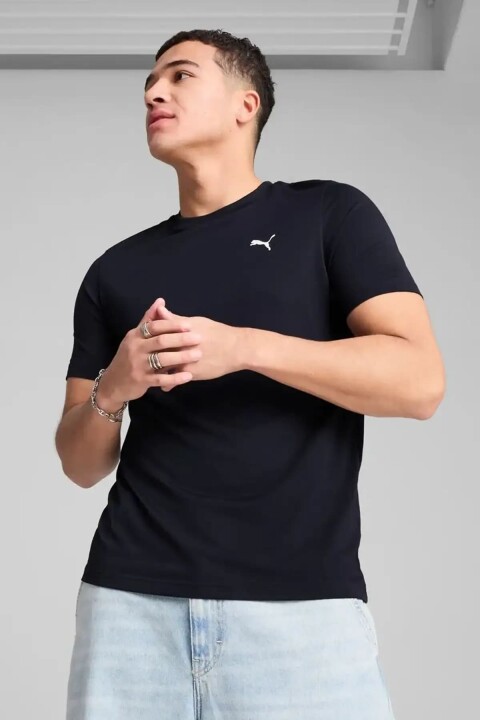 Erkek ESS Small Logo Poly T-Shirt - Lacivert - PUMA