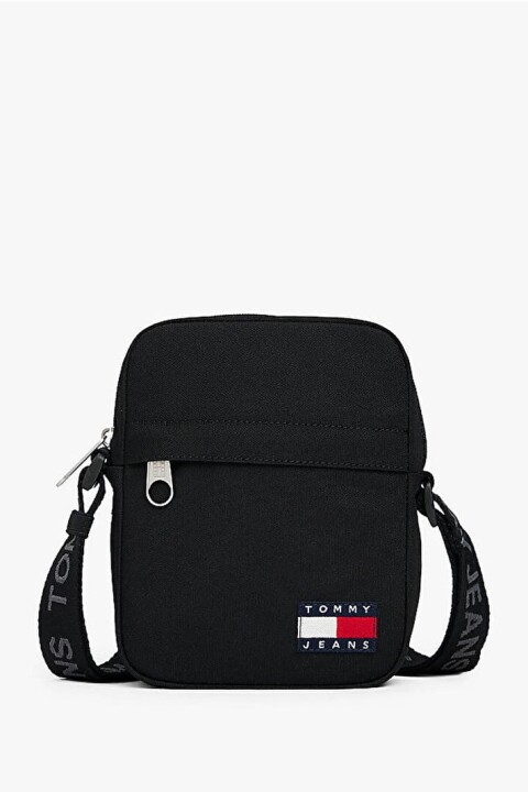 Erkek Essential Daily Logolu Askılı Reporter Çanta - Siyah - Tommy Hilfiger