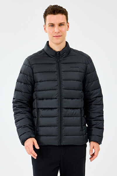 Erkek Essential Outerwear Padded Şişme Mont - Siyah 