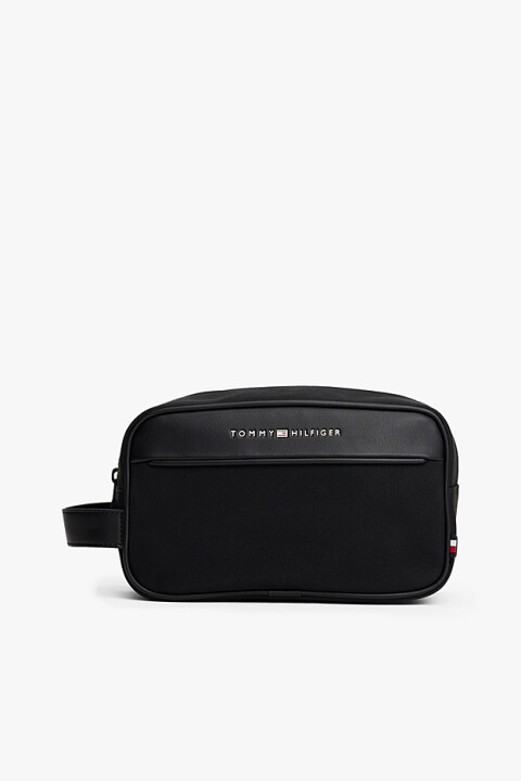 Erkek Farklı Doku Panelli El Çantası - Siyah - Tommy Hilfiger