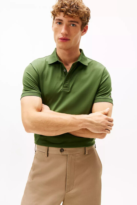 Erkek Gizli Pat Detaylı Regular Polo T-Shirt - Yeşil 
