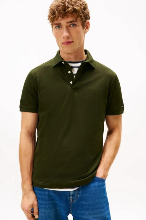 Erkek Gizli Patlı Regular Fit Polo T-Shirt - Haki 