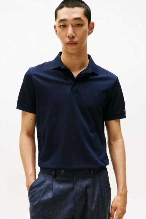 Erkek Gizli Patlı Regular Fit Polo T-Shirt - Lacivert 