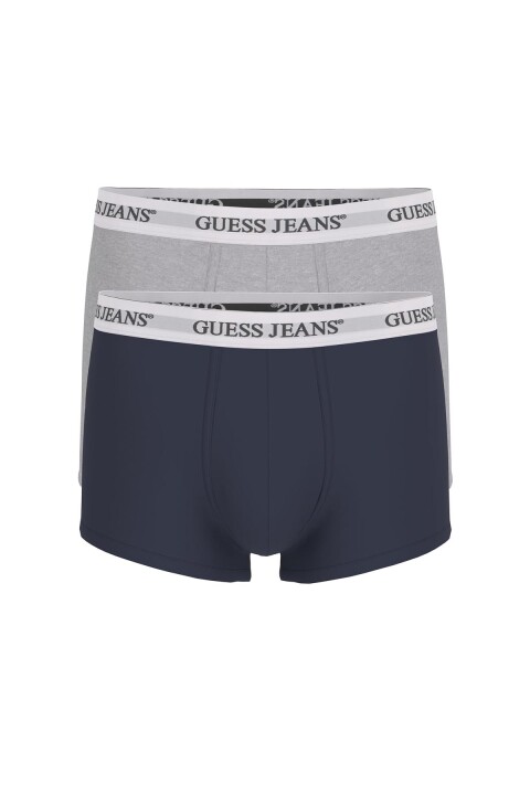Erkek GJ 2'li Paket Boxer - Gri Lacivert 