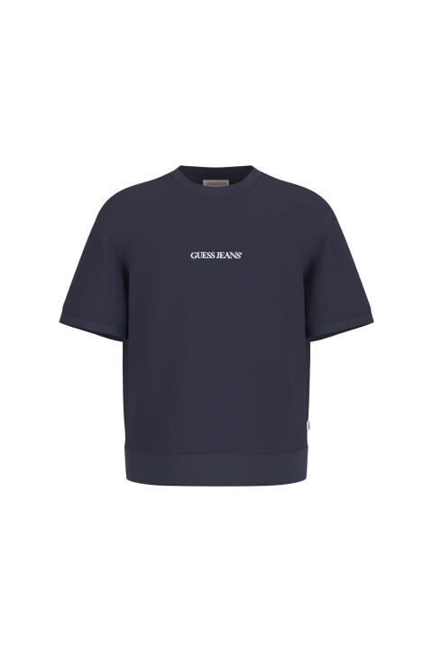 Erkek Gj Cn Logo Emb T-Shirt - Lacivert - Guess