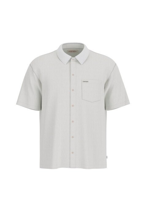 Erkek GJ Kısa Kollu Gömlek - Beyaz - Guess