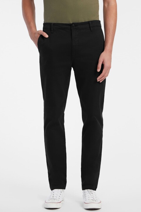 Erkek Gj Slim Chino Pantolon - Siyah - Guess