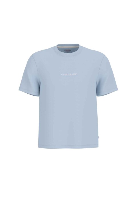 Erkek GJ SS Slim Logo T-Shirt - Açık Mavi 