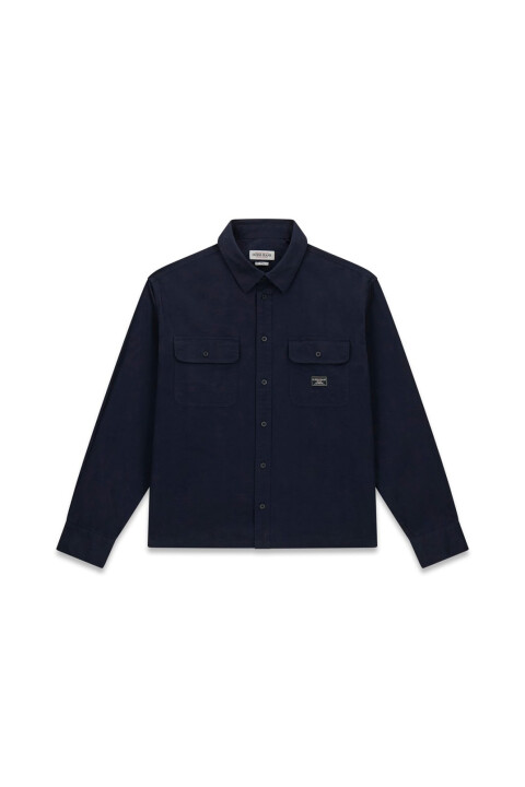 Erkek GJ Twill Comfort Fit Gömlek - Lacivert - Guess