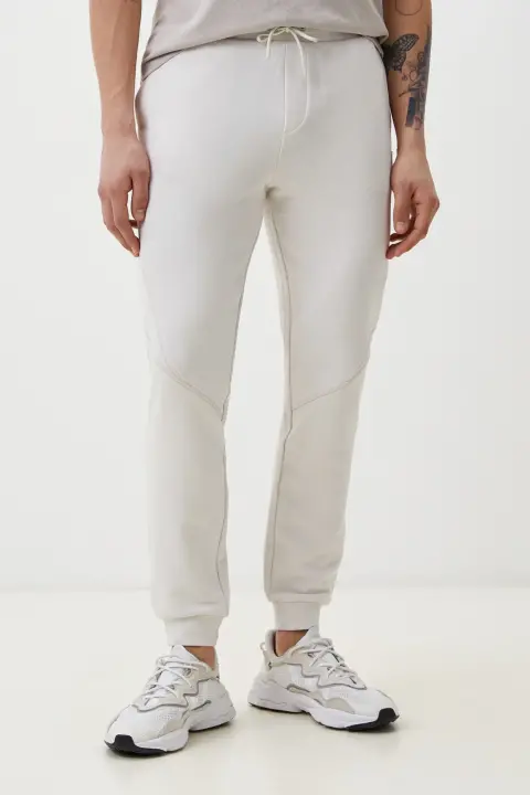 Erkek Guess Henriko Manşetli Spor Pantolon - Kum Beji - Guess