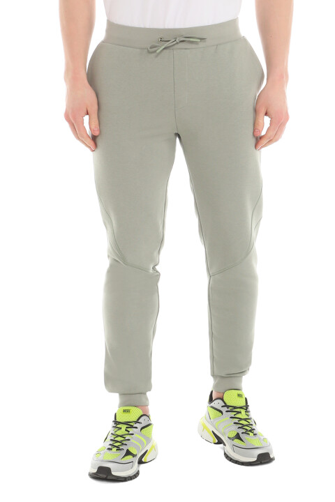 Erkek Guess Henriko Manşetli Spor Pantolon - Yeşil 