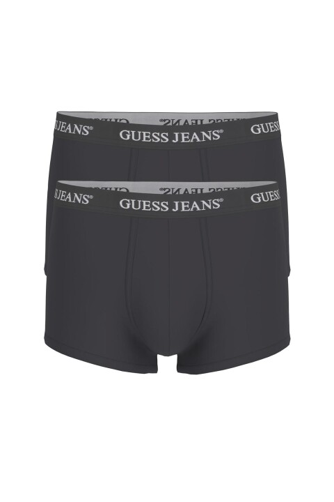 Erkek Guess Jeans 2'li Trunk Accessories Boxer - Siyah 