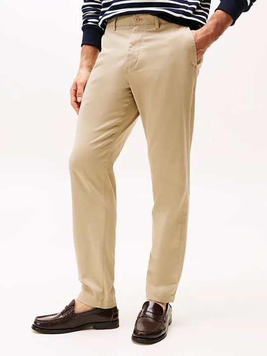 Erkek Harlem Chino Pantolon - Krem - Tommy Hilfiger