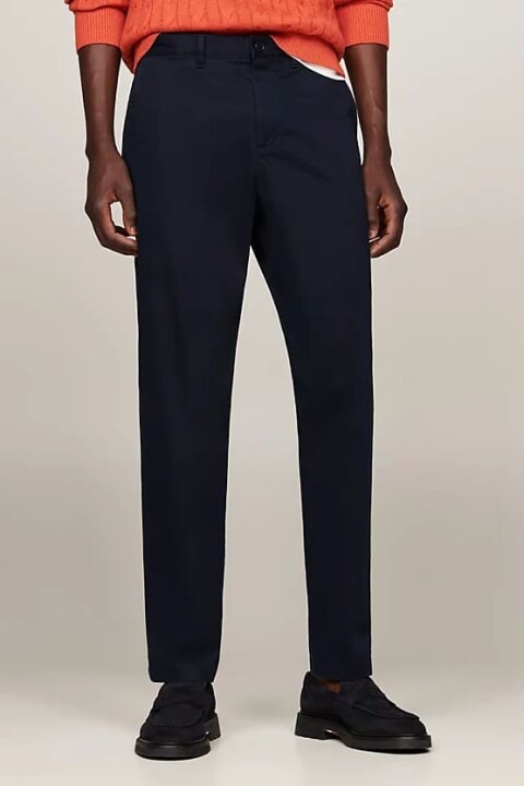 Erkek Harlem Dar Paça Chino Pantolon - Lacivert - Tommy Hilfiger