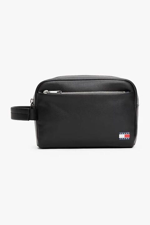 Erkek Heritage Pebble Grain El Çantası - Siyah - Tommy Hilfiger