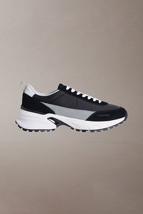 Erkek Hike Runner Casual Sneaker - Siyah/Gri - Calvin Klein