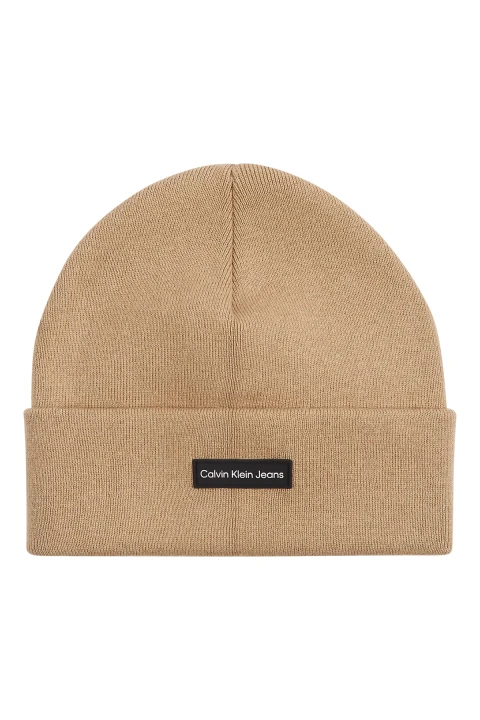 Erkek Inst Patch Yama Bere - Bej 