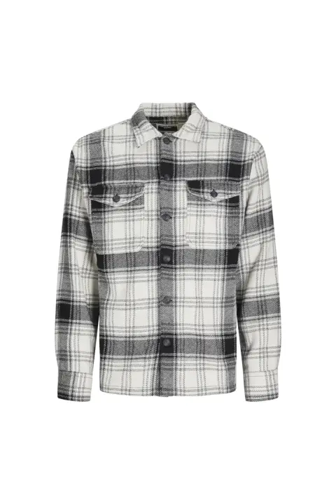 Erkek JCOEDDIE CHECK WOOL BLEND Ceket- Beyaz 