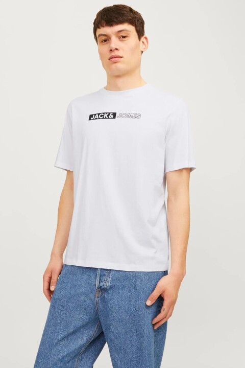 Erkek JJECORP LOGO T-Shirt - Beyaz 