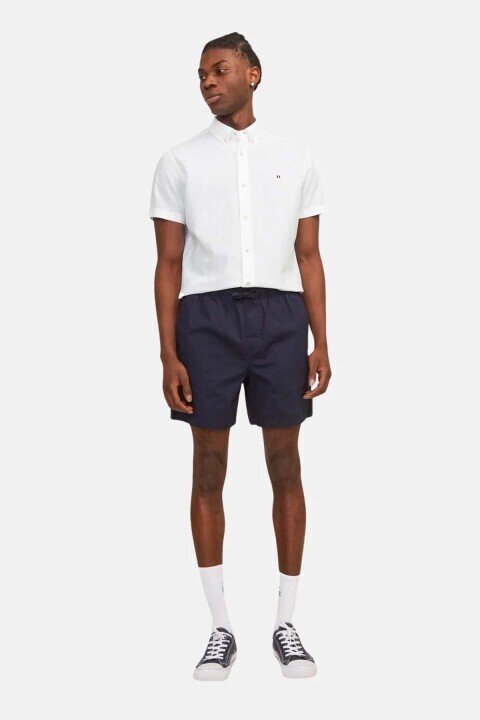 Erkek JPRBLUSUMMER SHIELD SHIRT S/S LN Gömlek - Beyaz 