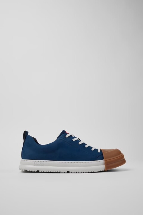 Erkek Junction Runner Deri Sneakers - Koyu Mavi - Camper