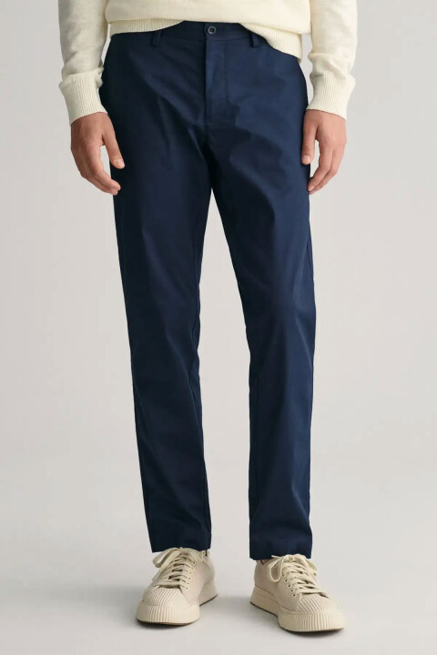 Erkek Lacivert Slim Fit Pantolon - Lacivert 