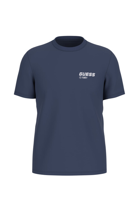 Erkek Lauro Aktif Regular Fit T-Shirt - Mavi - Guess
