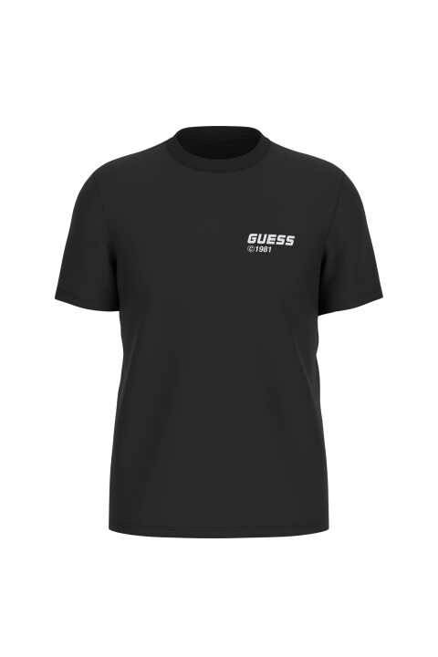 Erkek Lauro Aktif Regular Fit T-Shirt - Siyah - Guess