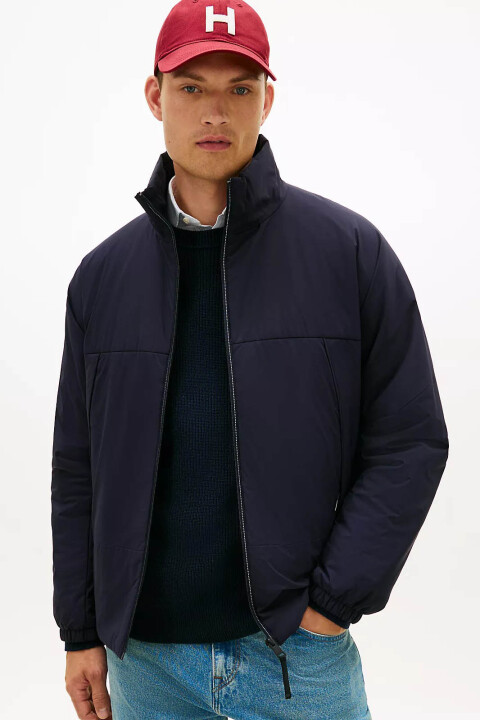 Erkek Lightweight Padded Stand Collar Ceket - Lacivert - Tommy Hilfiger