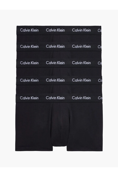 Erkek Low Rıse Trunk 5Li Underwear Boxer - Siyah - Calvin Klein