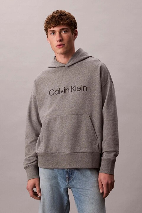 Erkek Ls Standard Logo Premıum Terry P Sweatshirt - Gri 