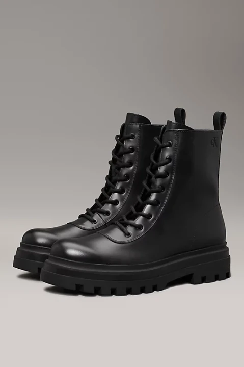 Erkek Lugged Lace Zip Bot - Siyah - Calvin Klein