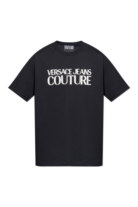 Erkek Maglıetta Serıgrafıche T-Shirt - Siyah - Versace
