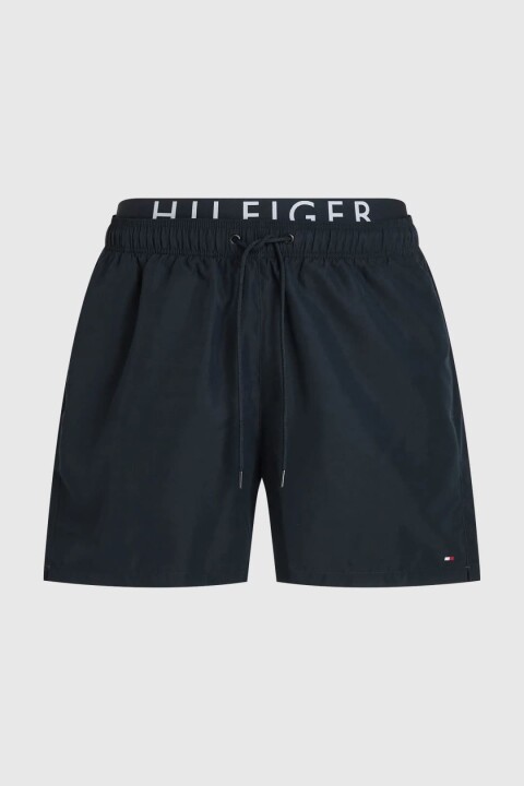 Erkek Medıum Drawstring Yüzme Şortu - Lacivert - Tommy Hilfiger