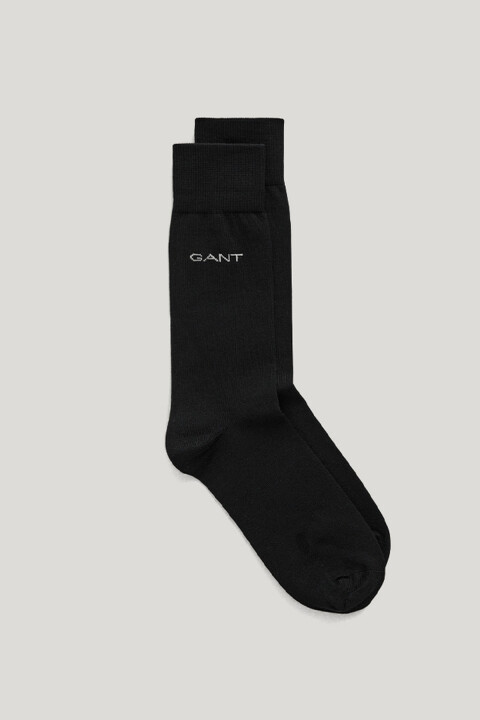 Erkek Mercerized Pamuklu Çorap - Siyah - Gant