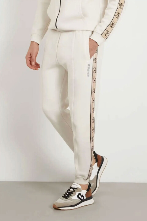 Erkek Mickey Cuff Pant Eşofman Altı - Beyaz 