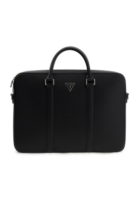 Erkek Milano Evrak Çantası - Siyah - Guess