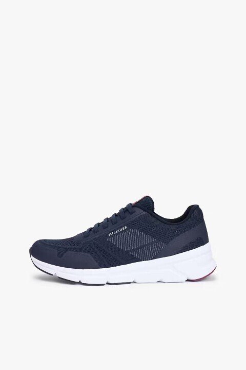 Erkek Modern Comfort Bağcıklı Örgü Dokulu Spor Ayakkabı - Lacivert 