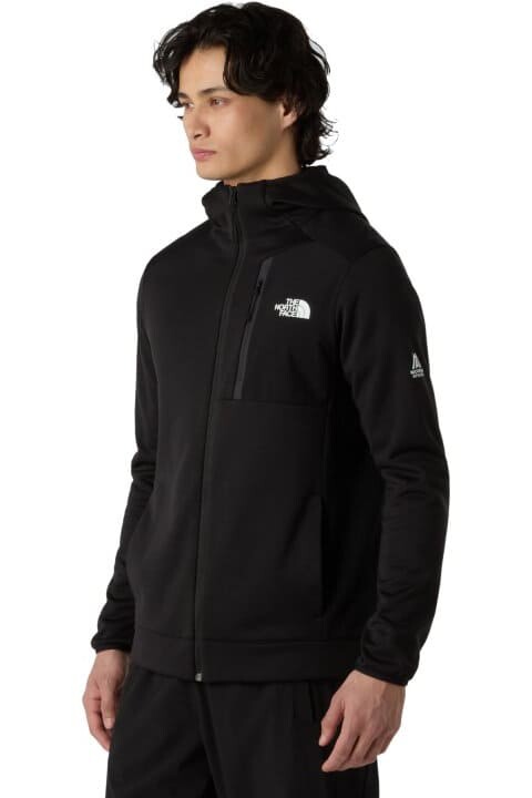 Erkek Mountain Athletics Tam Boy Fermuarlı Kapüşonlu Polar - Siyah - The North Face