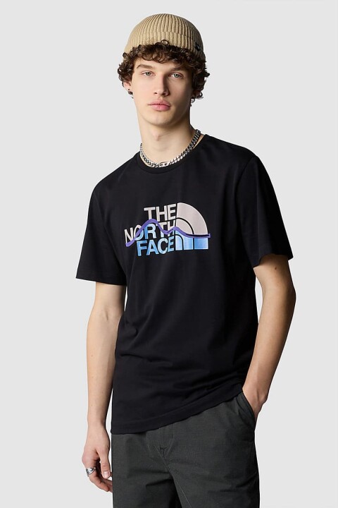 Erkek Mountain Line T-Shirt - Siyah - The North Face