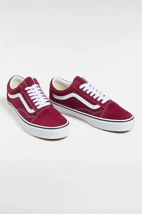 Erkek Old Skool Sneaker - Bordo - Vans