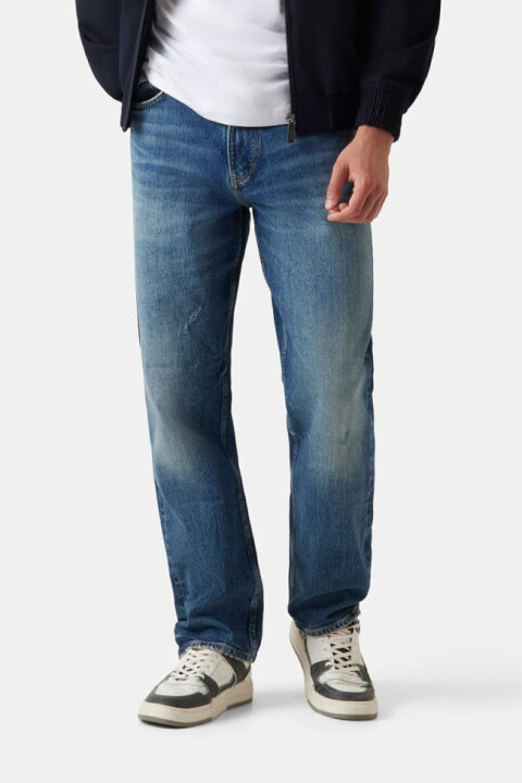 Erkek Owen Relaxed Fit Jean - Mavi - Guess