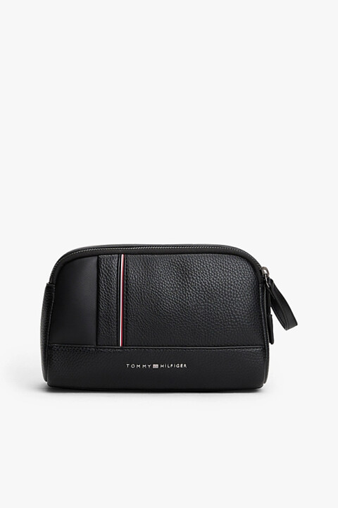 Erkek Pebble Grain Dokulu El Çantası - Siyah - Tommy Hilfiger